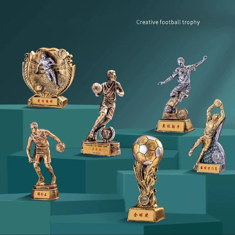 Football Figurine Trophy Tournament Trrophy Coach Gift Best Player, Best Goalkeeper Award Free Engraving