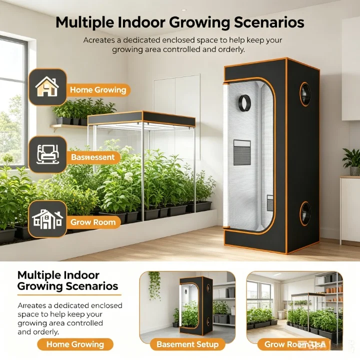 Grow Tent 4X4 - Tenda Tanam Dalam Ruangan Bahan Oxford