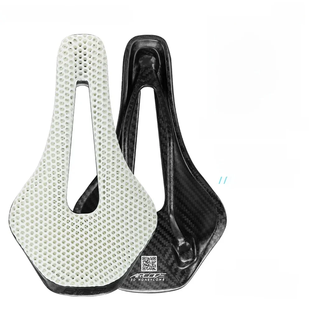 AliExpress RYET Full Carbon Saddle 3D Printed Bicycle Saddle Ultralight Hollow Comfortable Breathable MTB/Road 150MM Bike Cycling Seat Part