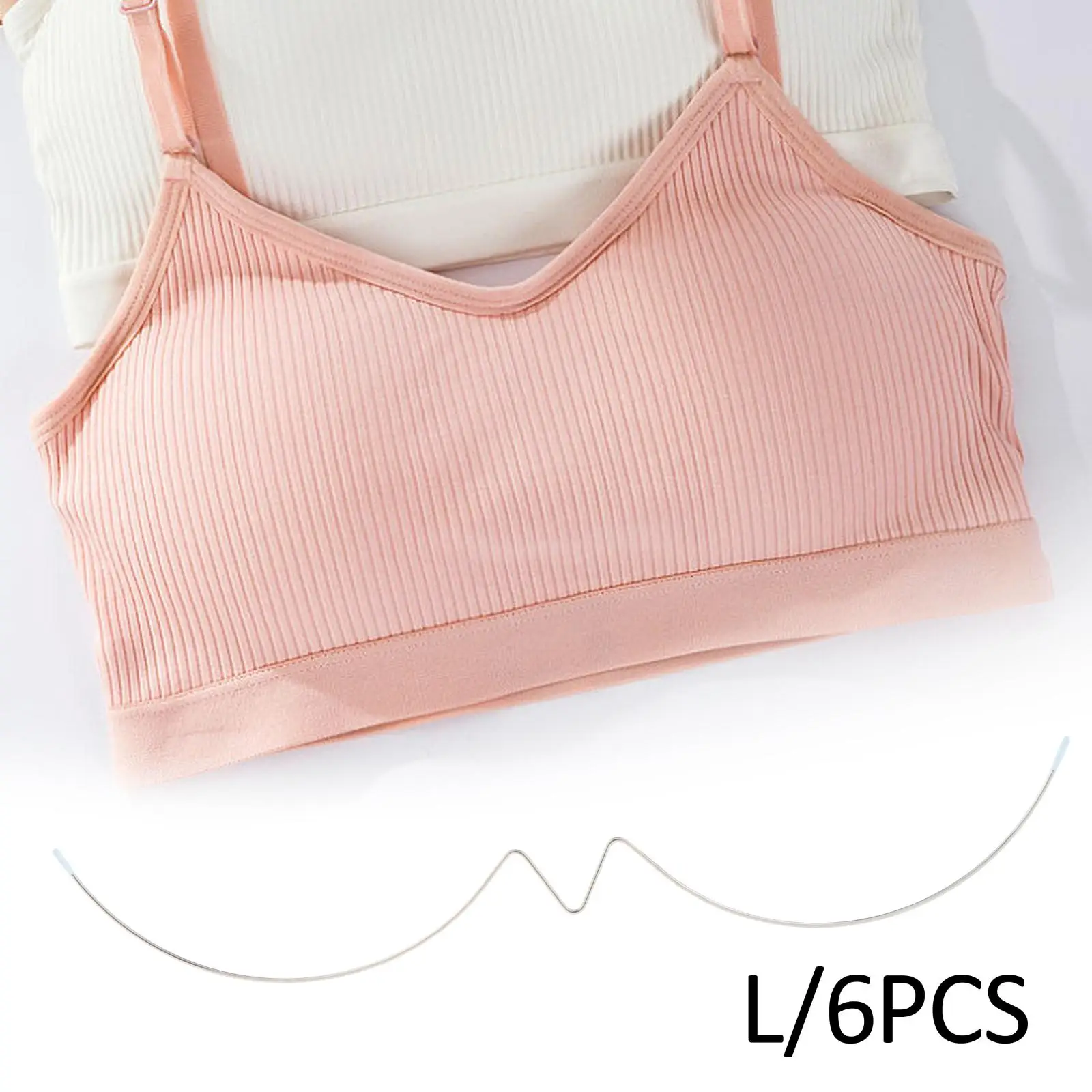 6pcs/Lot Stainless Steel Shaping Underwire Bra Making Supply Lingerie Shaper Bustier Accessories Women Underwear W Shape