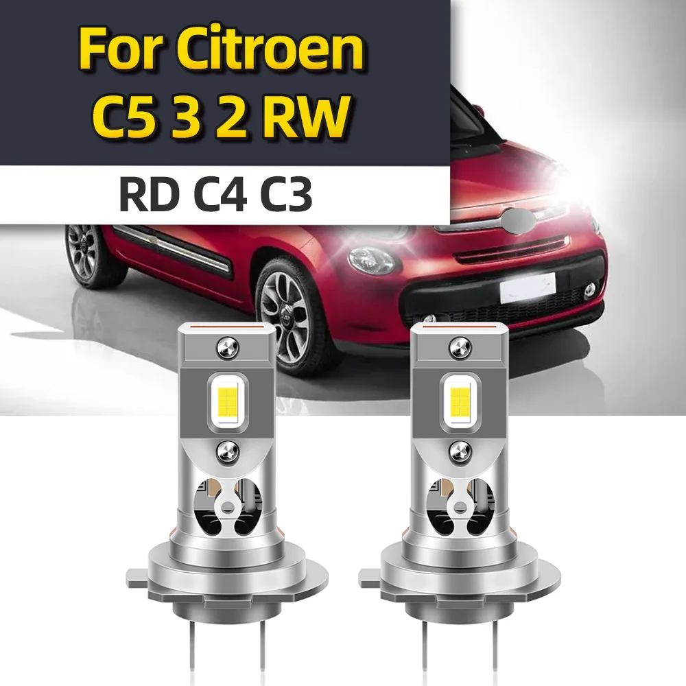 

Для Citroen C5 3 2 RW RD C4 C3 светодиодный H7 лампы Автомобильные фары 6000 лм Авто CSP фары 300 K 12 В Вт Мини Размер 1:1 беспроводные лампы