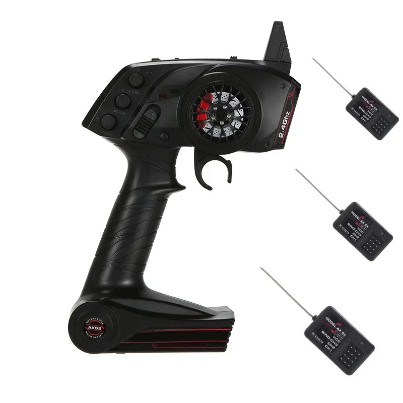 AUSTAR AX5S 2.4G 3CH Émetteur avec Récepteur AX-5X pour Q65 MN90 1/10 1/8 inoler TRtage Axial SCX10 D90 RC Voiture Bateau TG3 X6 tage