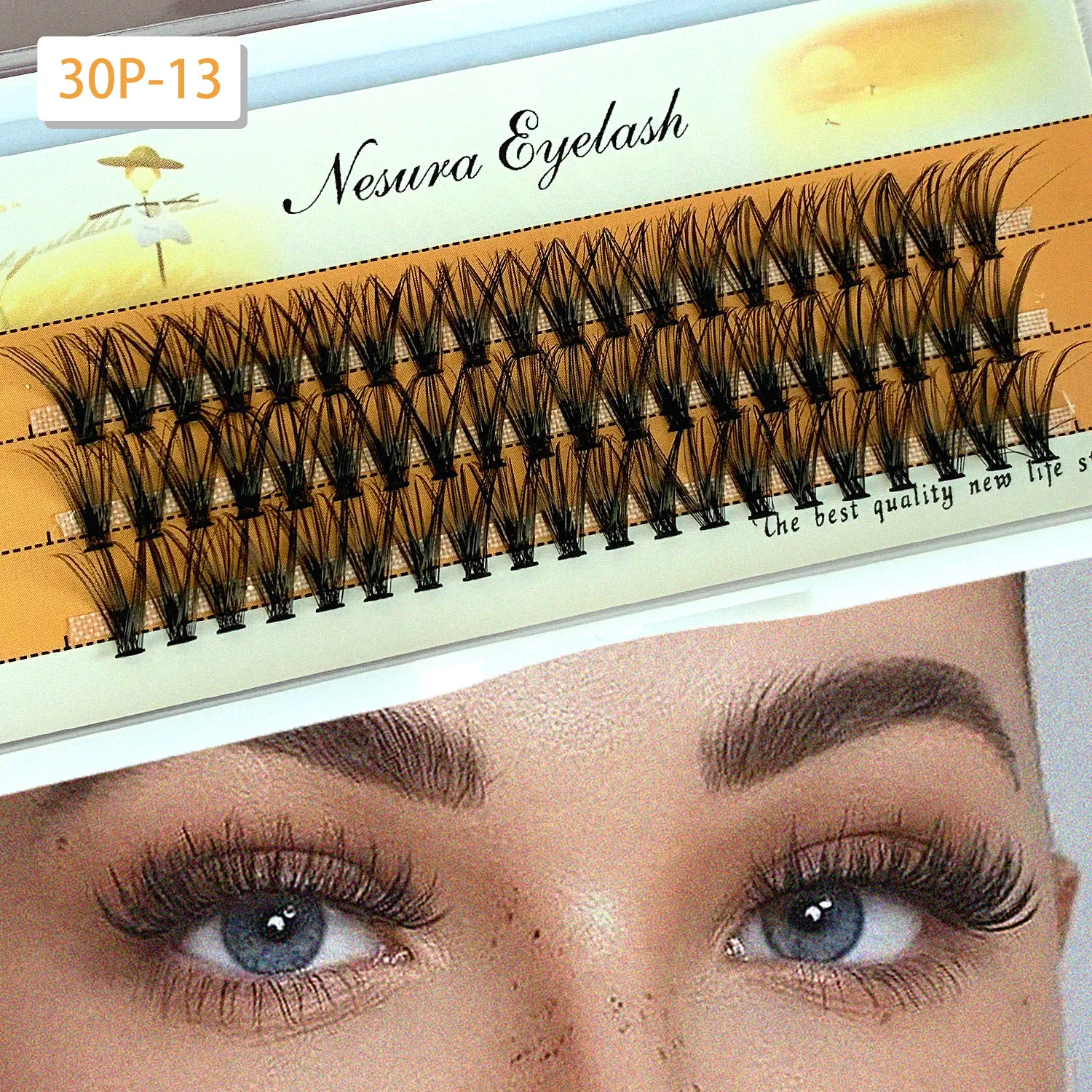 20/30/40D Uitgebreide wimpers Natuurlijke wimpers 1 doos/60 stuks 3D persoonlijke natuurlijke wimper make-up tool