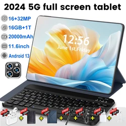 2024 5G nuovissimo Tablet da 11.6 pollici Android 13.0 20000mAh 16GB RAM 1TB ROM Wifi 14 Core Tablet PC rete globale