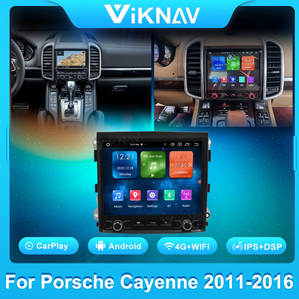

8,8-дюймовый 128G Android автомобильный радиоприемник для Porsche Cayenne 2011-2016 GPS-навигация Carplay авто стерео мультимедийный плеер сенсорный экран
