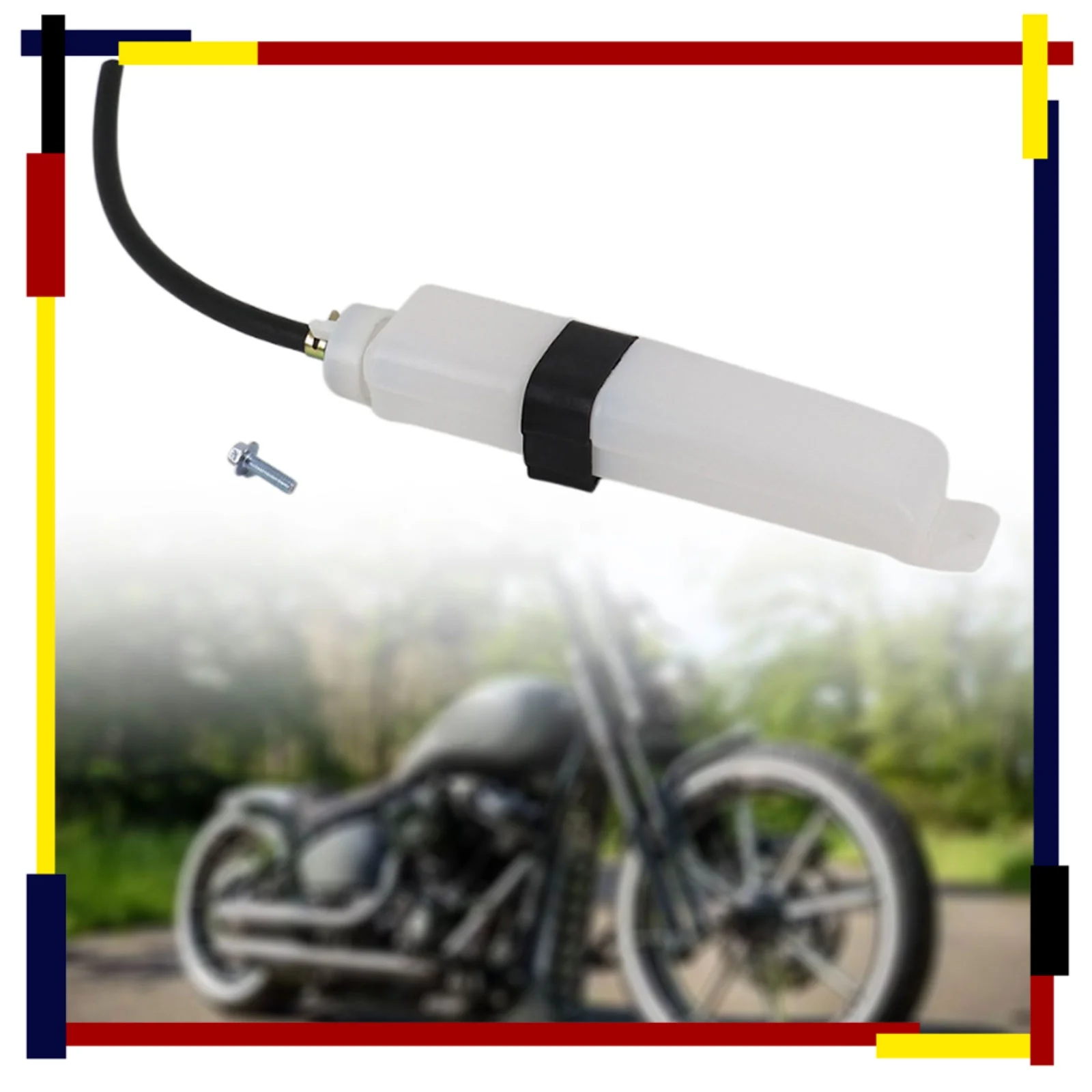 

Coolant Reservoir Sturdy with Pipe High Reliability Radiator Overflow Kettle Cooling Water Tank Radiator Overflow Tank Motorcyc