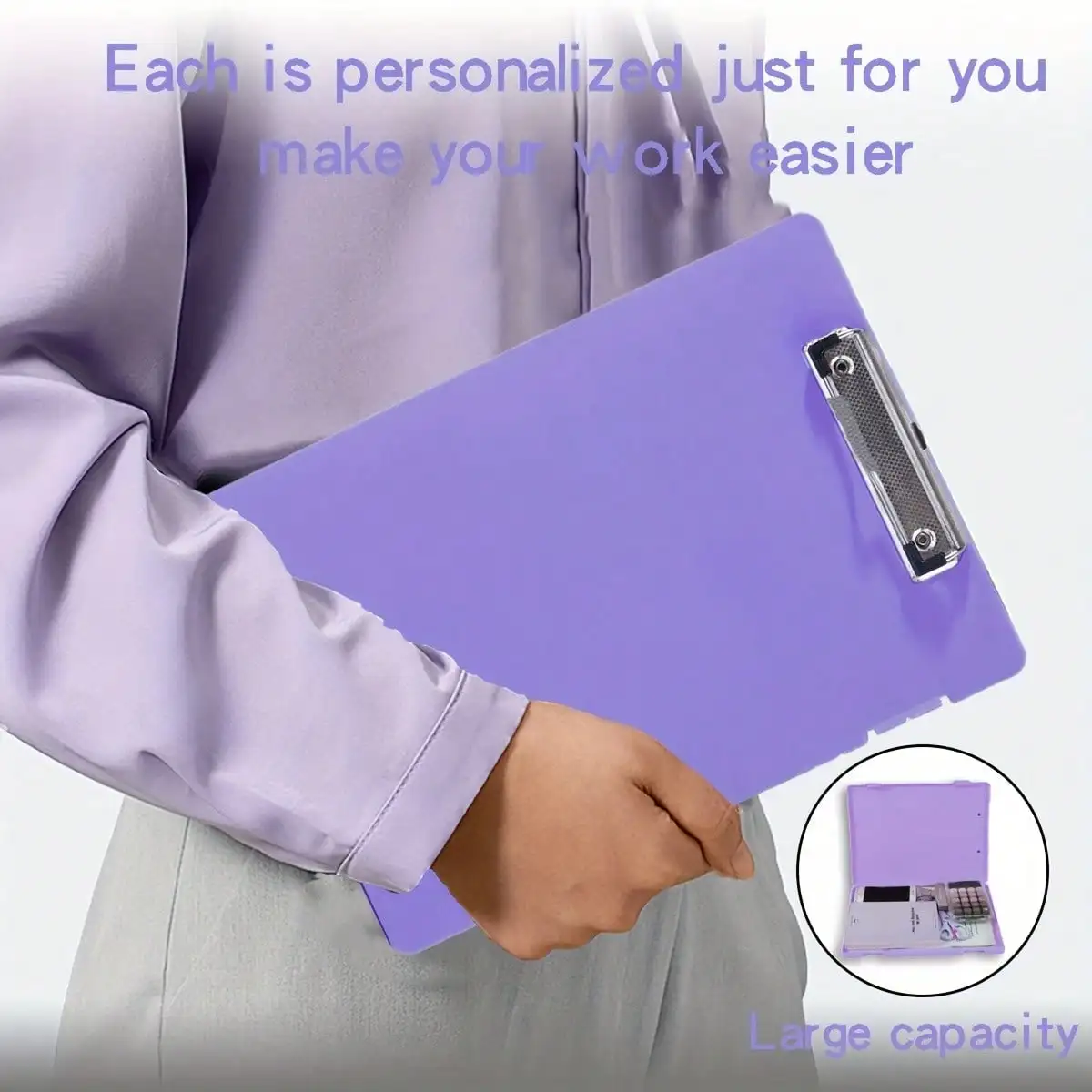 High-Quality Plastic A4 File Organizer Binder With Secure Locking Mechanism & Safety Sealing - Heavy-Duty Durable Rectangular