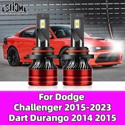 2x LED Headlight Bulbs 28000LM Hir2 9012 Lights 160W Turbo Lamps For Dodge Challenger 2015-2023 Dart 2013-2015 Durango 2014 2015