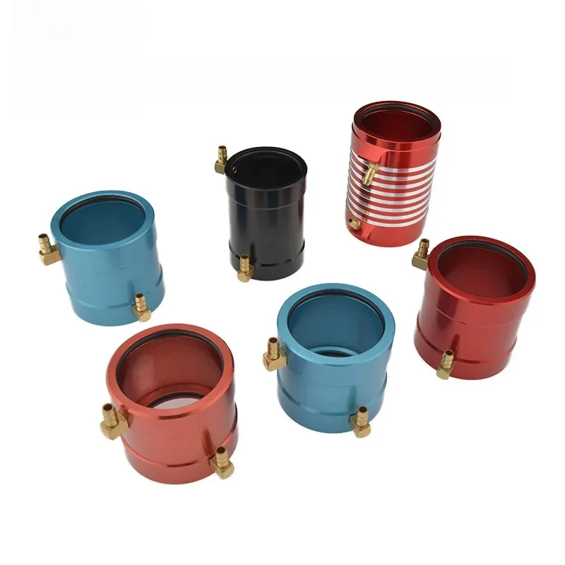 RC Boot Goede Kwaliteit Aluminium CNC Marine Motor Waterkoeling Jas voor RC Boot B20/B36/B40 ID 20/36/40mm Borstelloze Motor - afbeelding 2