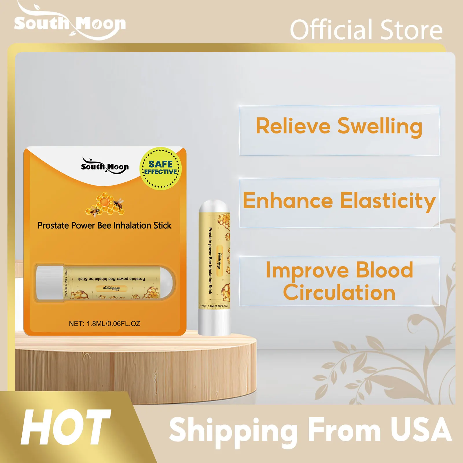 

Men Prostate Care Nasal Inhaler Soothe Fatigue Reduce Pain Improve Frequent Endurance Refresh Private Part Treatment Nasal Stick