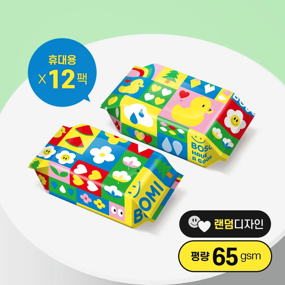 Bosom's Fun and Play Baby Tissue Carry 20 Sheets 12 Packs
