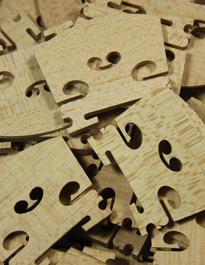 50pcs Different Fiddle Violin Bridges Maple Wood High quality brdige for 4/4 3/4 1/2 1/4 1/8 Violins