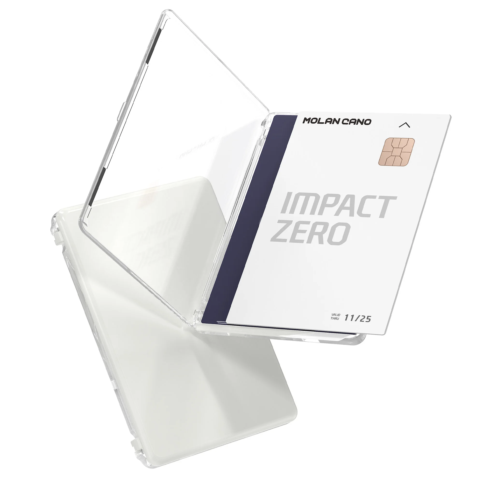 아이폰 갤럭시 마그네틱 맥세이프 호환 카드지갑 2장 수납 투명 카드포켓 - 3