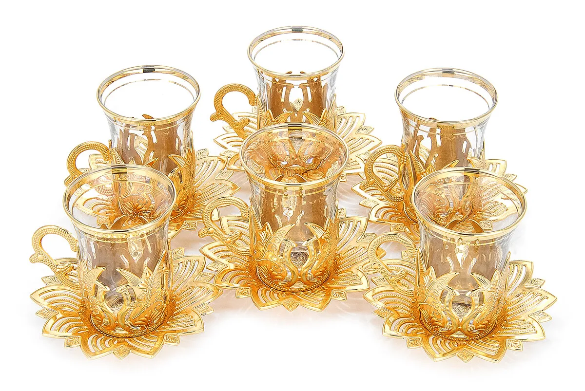 

Ahsen 6 Piece Tea Set GoldAhsen 6 Piece Tea Set Gold