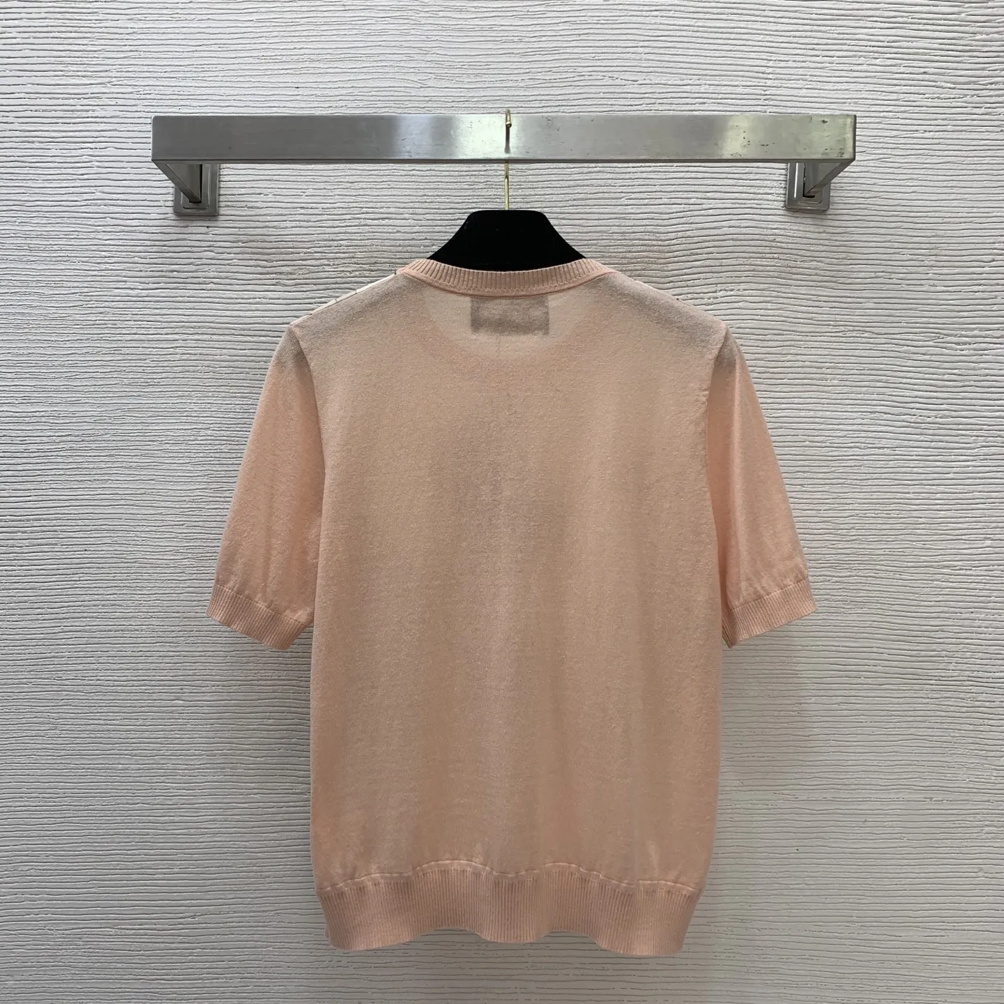

2026 New Fashion Spring Vintage Color Block Slimming O-Neck Striped Half Sleeve for Women High Quality