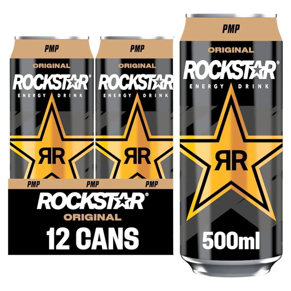 Rockstar Original Energy Drink Pack of 12 x 500ml