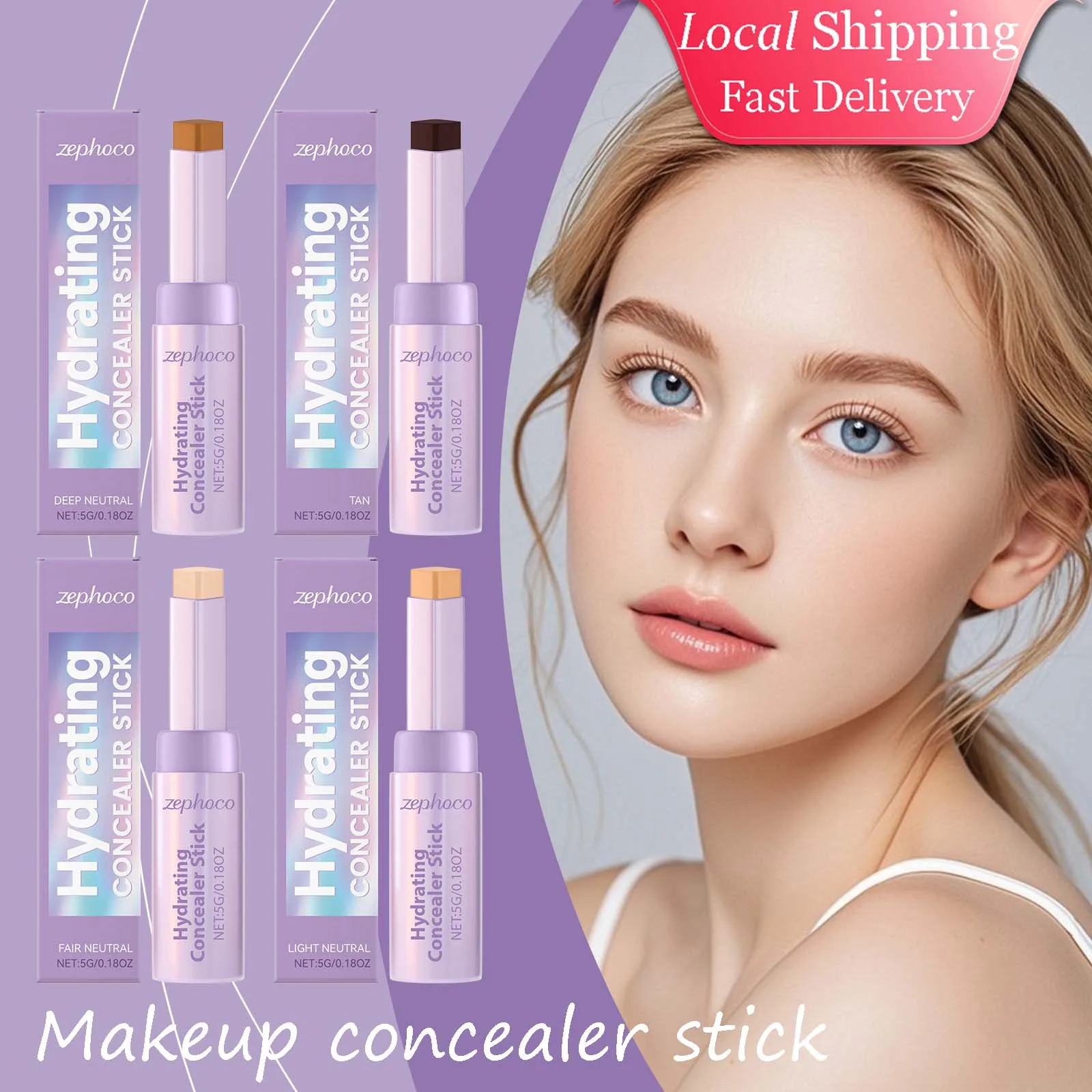 Maquiagem corretivo contorno vara hidratante de longa duração à prova dsweatágua sweatproof leve diário suave maquiagem corretivo adesivo