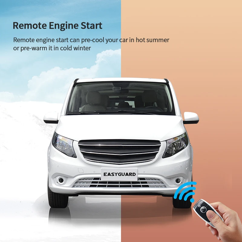 EASYGUARD Plug &Play CANBUS Smart Key PKE Remote start Fit For Mercedes Benz W447 16-22 V class, Vito, Metris