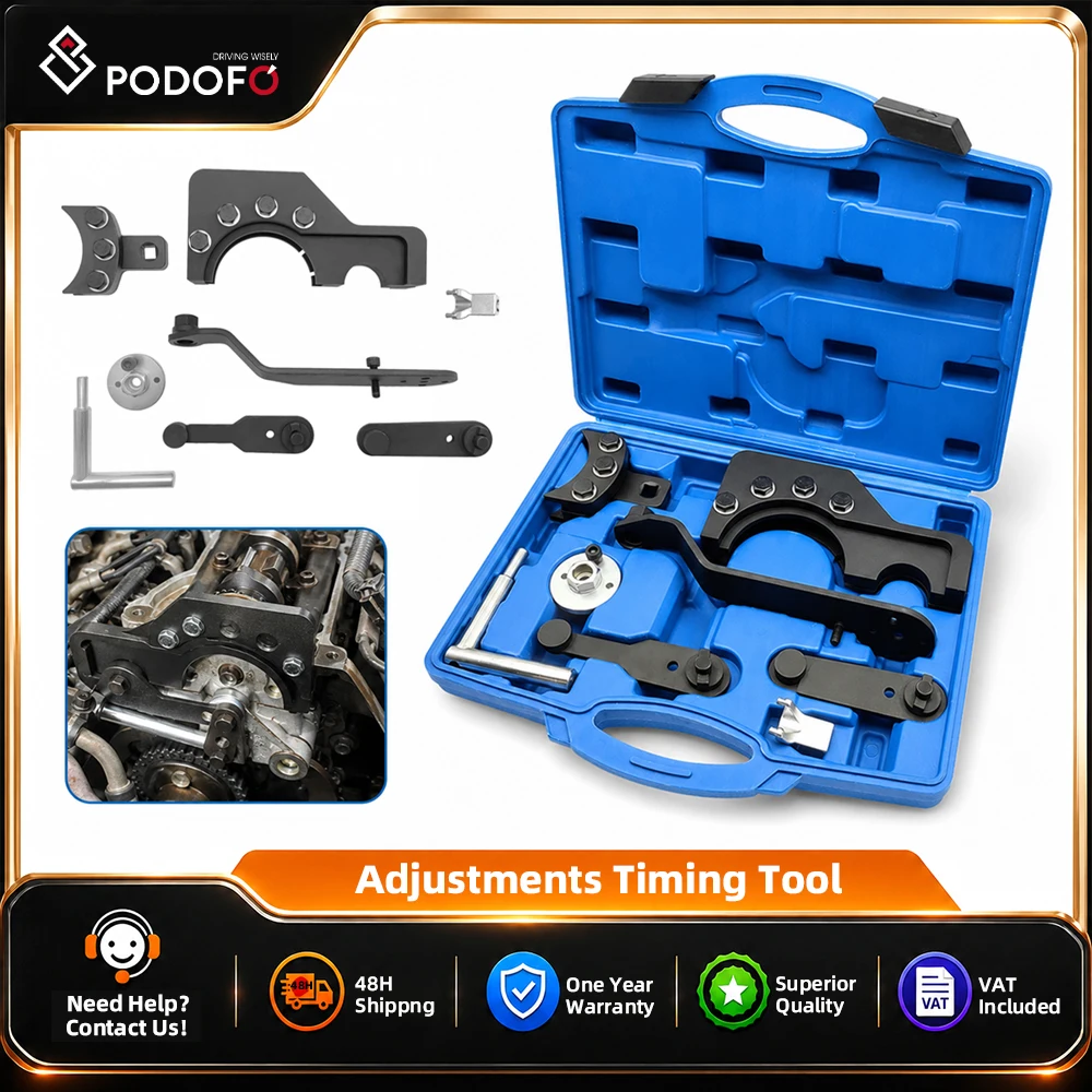 Podofo Engine Camshaft Adjustments Timing Tool Kit for VW Transporter T5, Touareg 2.5TDI PD, 4.9D/TDI - T10193, T10194, T10191, T10199, T10226