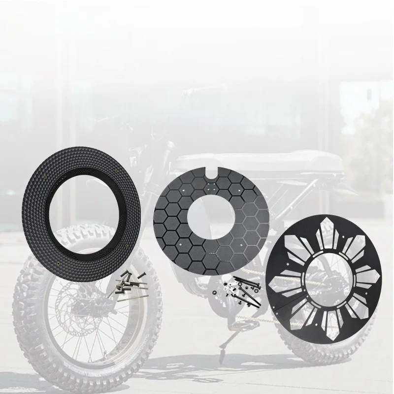 AliExpress NONE LINGQI RACING Carbon Steel Parts Enclosed Wheels Closed Wheel Protector Accessories For Super73 Super 73 S1 S2 RX ZX Dirt Bike