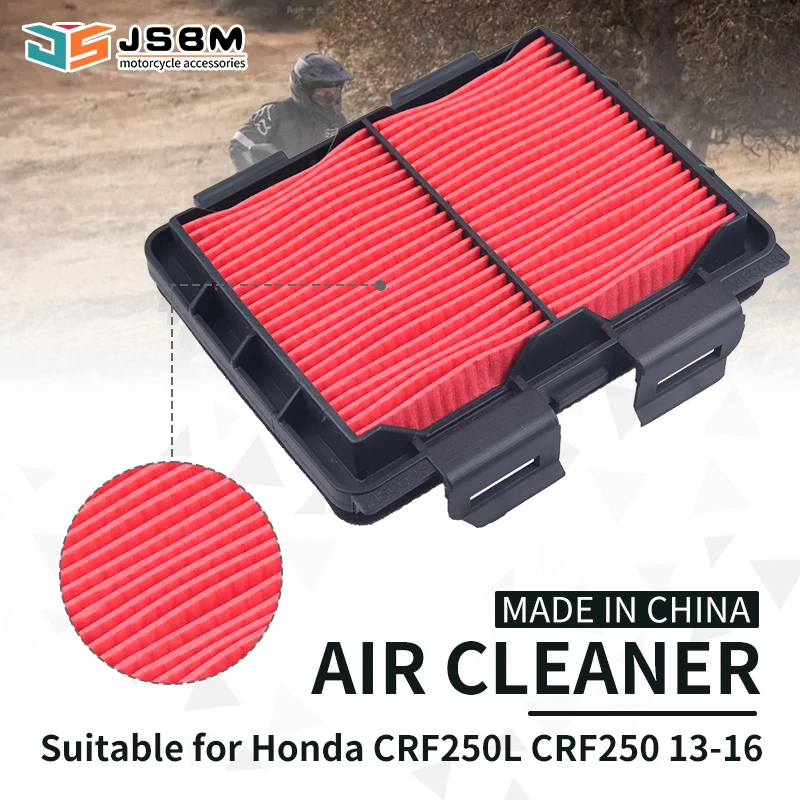 

JSBM Motorcycle Air Filter Intake Cleaner Replacement For Honda CRF 250 CRF250 CRF250L M RALLY 2013 2014 2015 2016 17220-KZZ-900