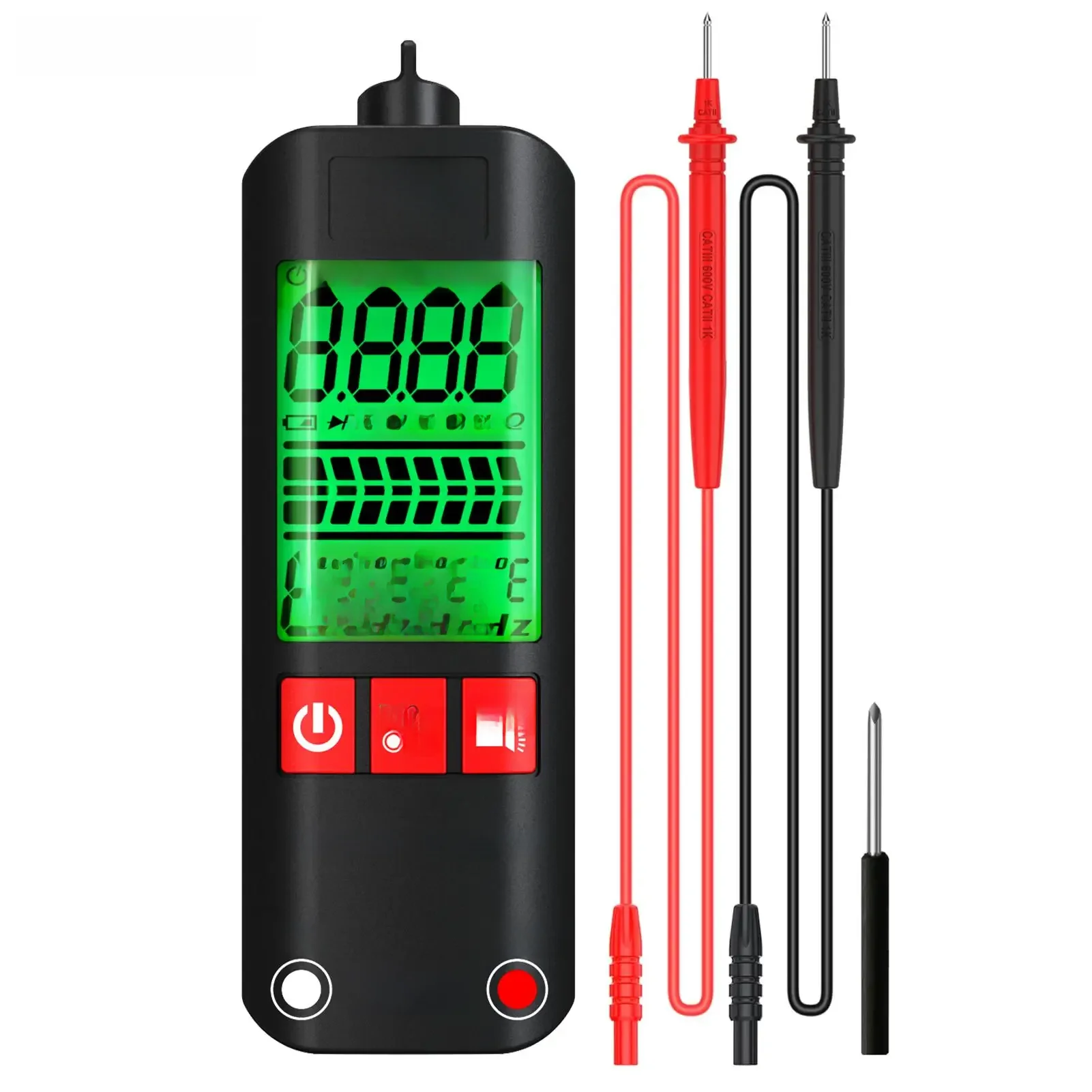 BSIDE A1 Mini multimetr LCD cyfrowy Tester detektor napięcia 2000 zliczeń napięcie DC/AC rezystancja częstotliwości NCV ciągłość na żywo — zdjęcie 2