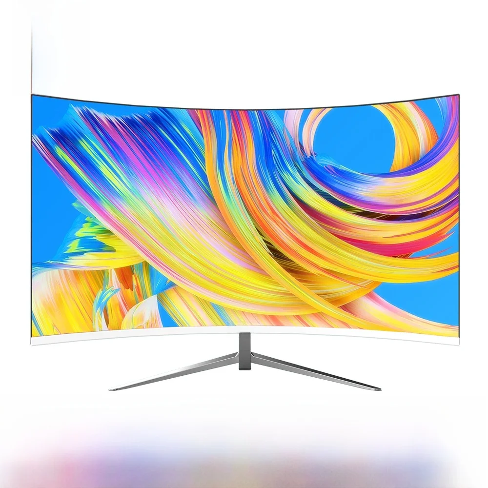 Fyhxele 27Inch Gebogen Monitor 1K Fhd 75Hz Va Panel 2Ms Response Adaptieve-Sync Voor Gaming monitor Led Pc Desktop Met Hdmi/Dp - afbeelding 2