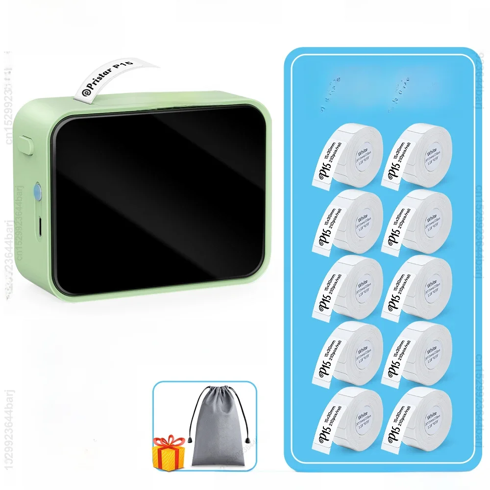 P15 Bezprzewodowa termiczna drukarka etykiet Bluetooth Mini przenośna drukarka etykiet samoprzylepnych Szybkie drukowanie Podobna do Marklife P15 P12 L12 — 2