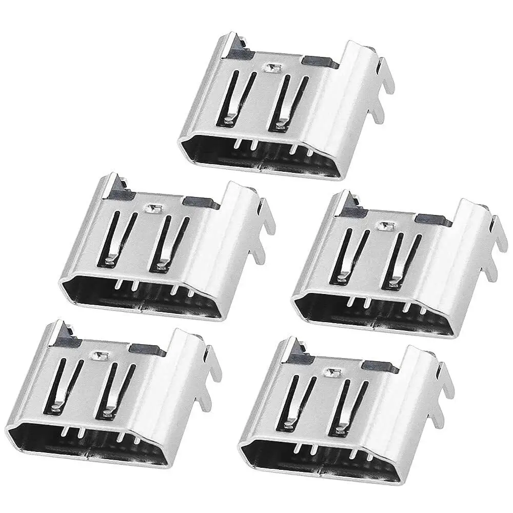 5Pcs HDMI Port Socket Connector Replacement for Sony Playstation 4 PS4 Console