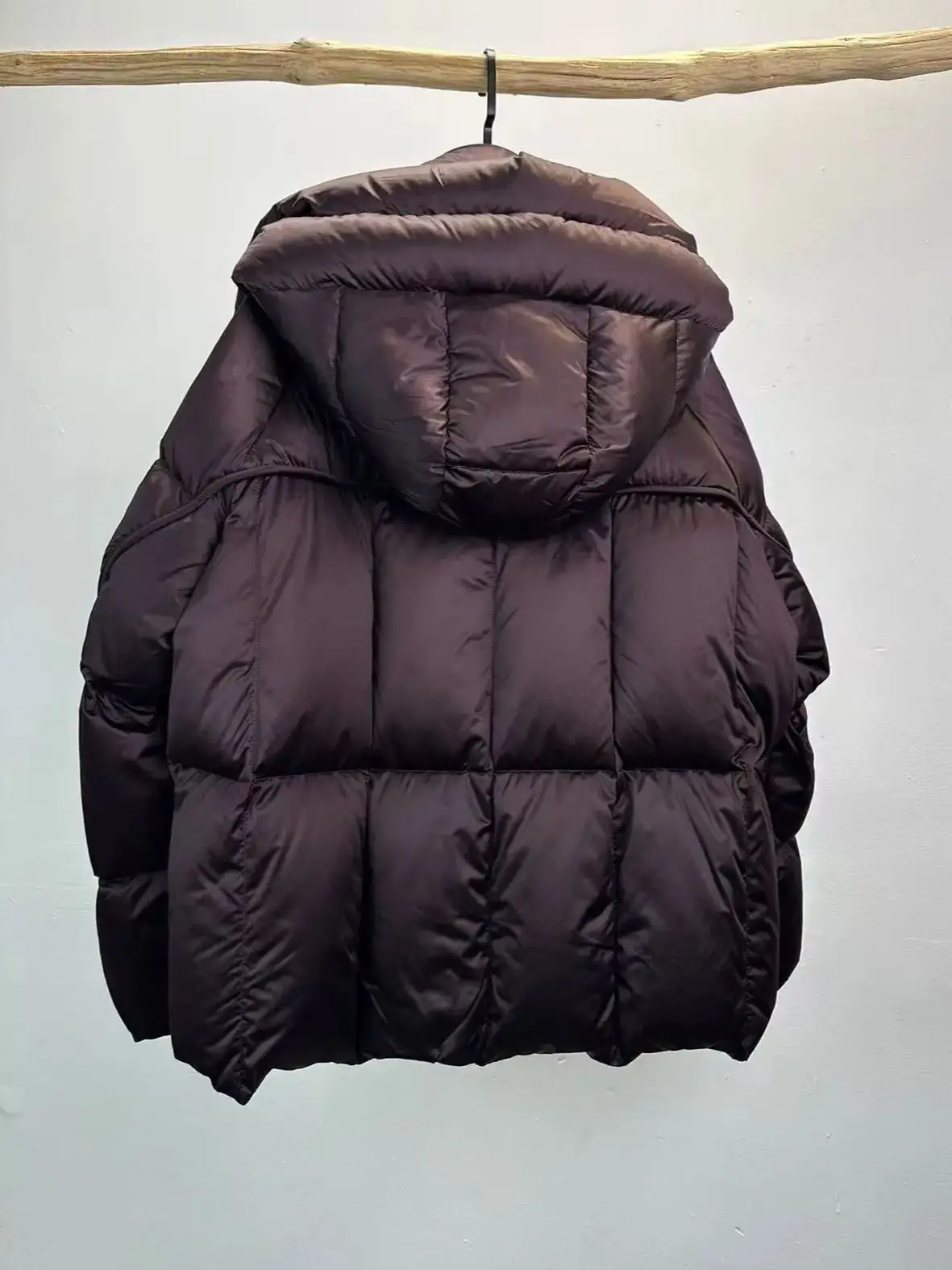 เสื้อแจ็คเก็ตดาวน์มีฮู้ดน้ำหนักเบาทันสมัยสำหรับฤดูหนาว