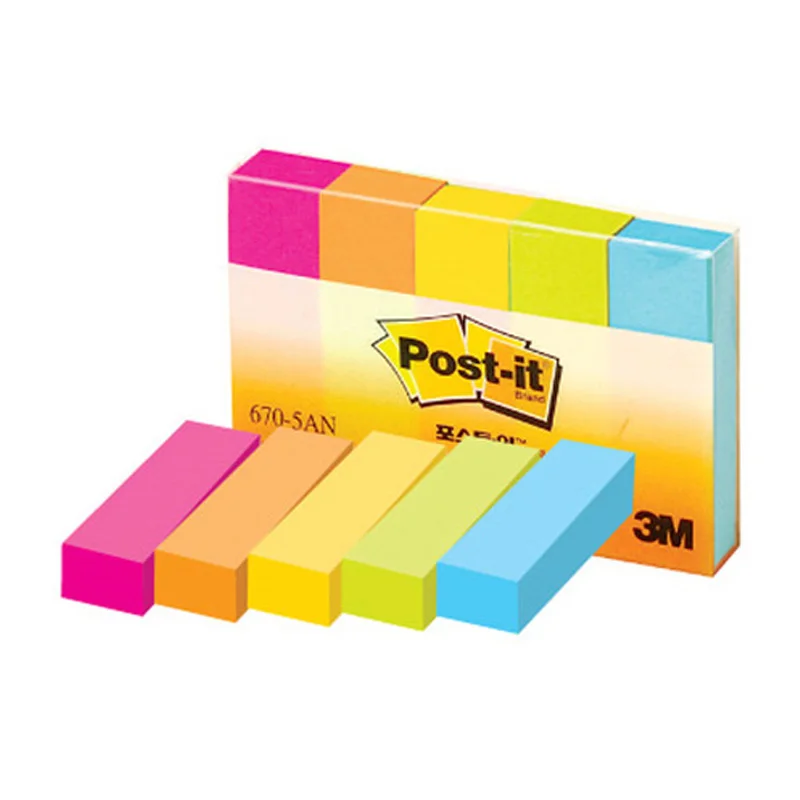 3M Post-it Standard Note 670-5AN 5 colors