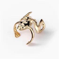 Fashion Punk Green Frog Ear Cuff Non-Piercing Ear Clip Earrings for Women Men Fake Cartilage Earring Ear Cuff 2022 Trend Jewelry