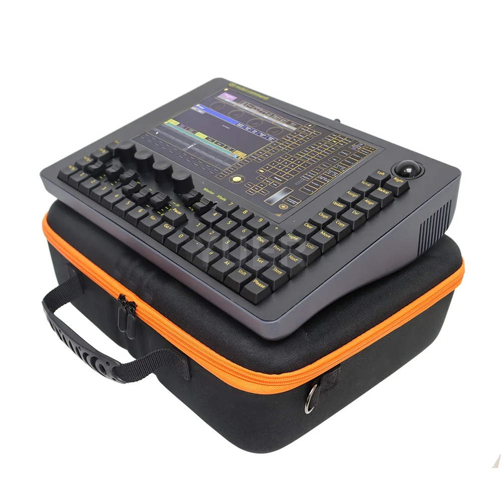 Controller di luce professionale MINI Q0 Comando mobile Ala Console di illuminazione scenica Touch Screen Versione M2a Dispositivo da tavolo Dj DMX512