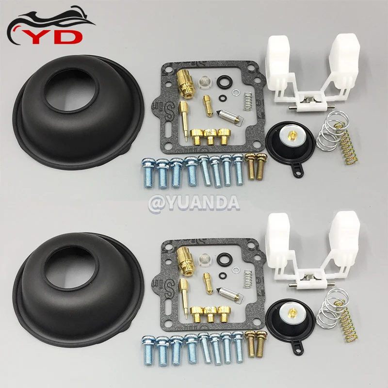 

For Yamaha XV1100 1988-1999 Virago XV 1100 Carburetor repair kit diaphragm air screw Float