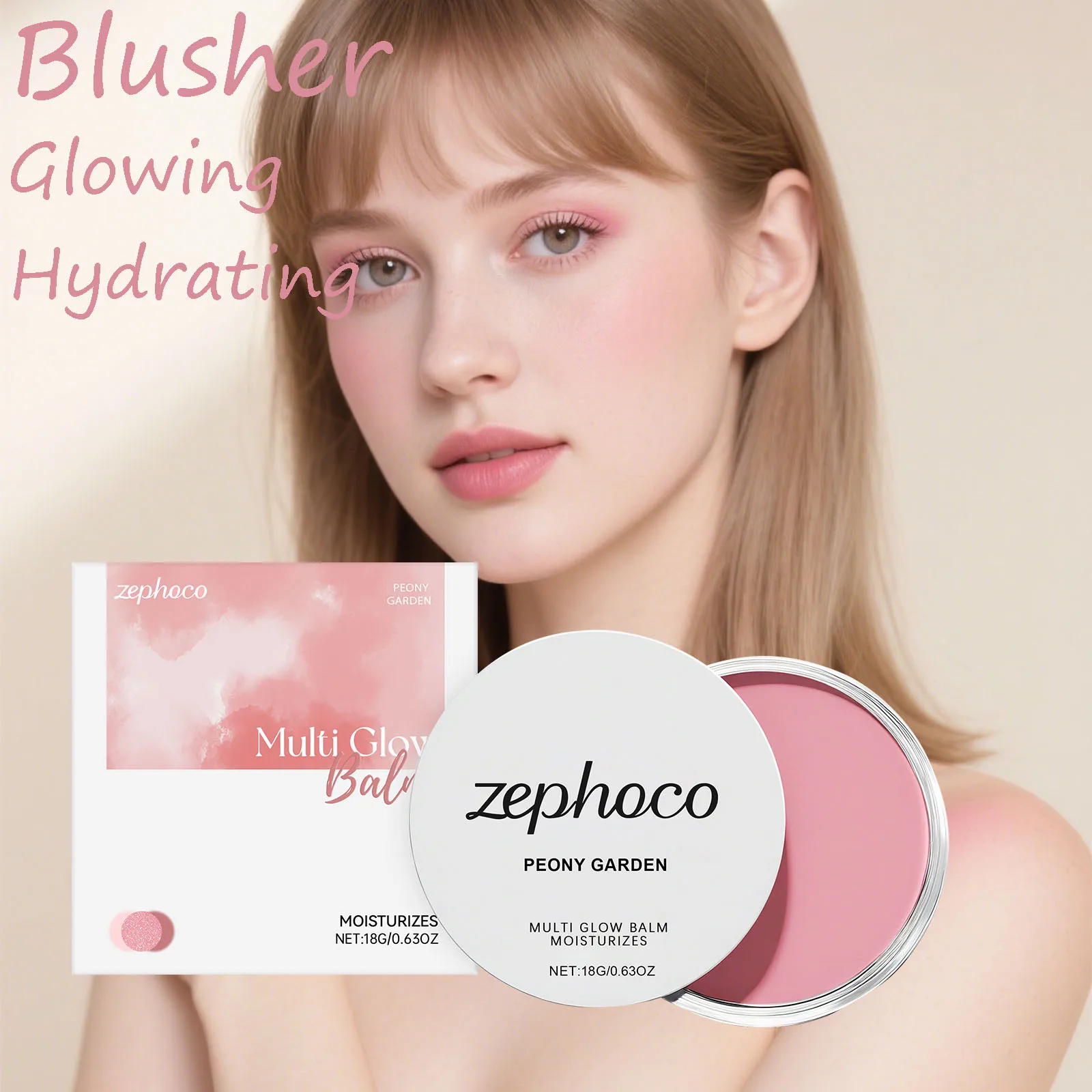 Gezichtsmake-up Blush Crème Natuurlijke Wangtint Hydraterende Langdurige Kleur Lichtgewicht Blusher Fleuren Make-up Dagelijkse Blusher