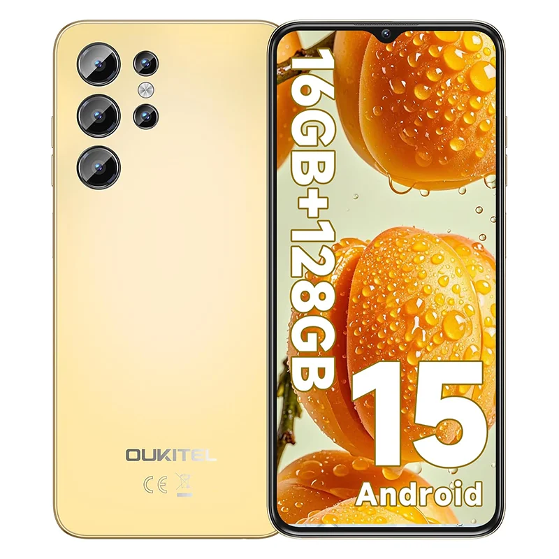 OUKITEL C1 Android 15 Handy Entsperrt 2025-16GB+128GB(TF 1TB), 6,52'' Waterdrop-Bildschirm, 5150mAh Akku Smartphone, 13MP Kamera