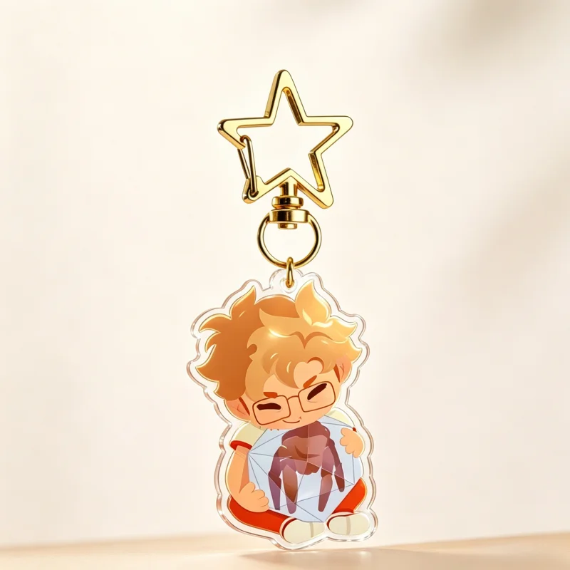Porte-clés en acrylique Project Hail Mary Ryland & Grace, pendentif imprimé double face, livre de science-fiction, cadeau pour les amateurs de livres, collection pour fans