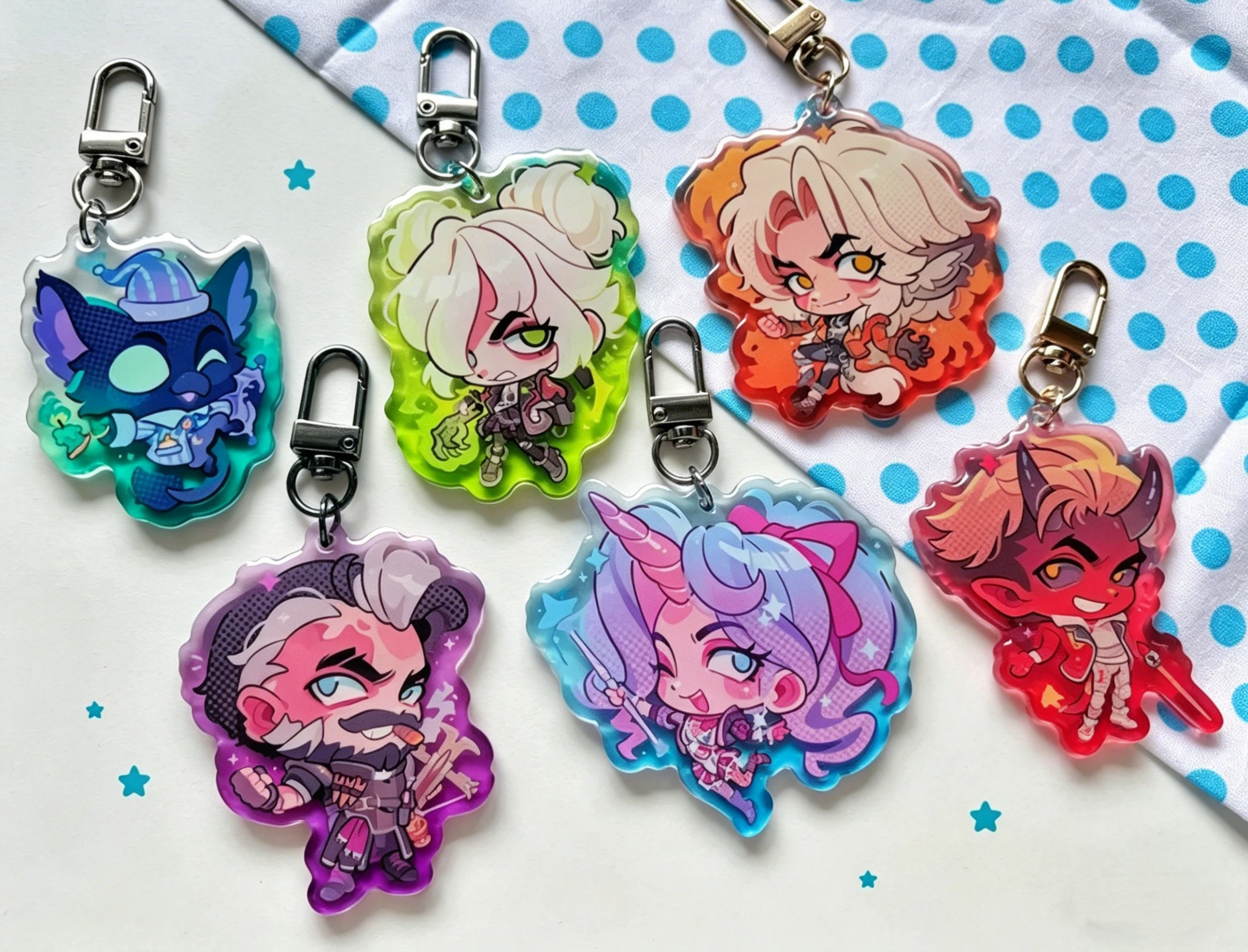Deadlock Charms keychains (wave 3) Rem Graves Silvery Venator Celeste Apollo