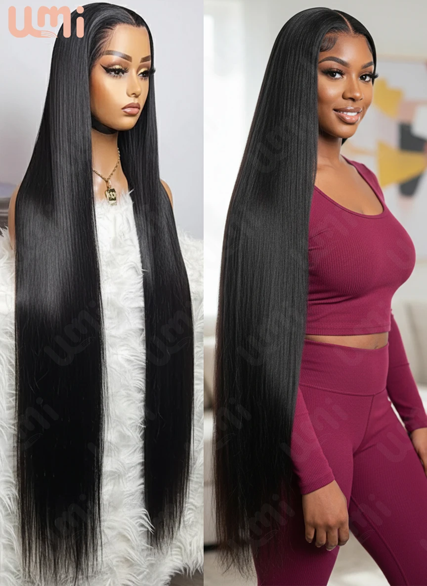 Wear para ir sem cola 32 Polegada osso em linha reta brasileiro remy perucas de cabelo humano para as mulheres transparente hd frente do laço pré arrancar natural