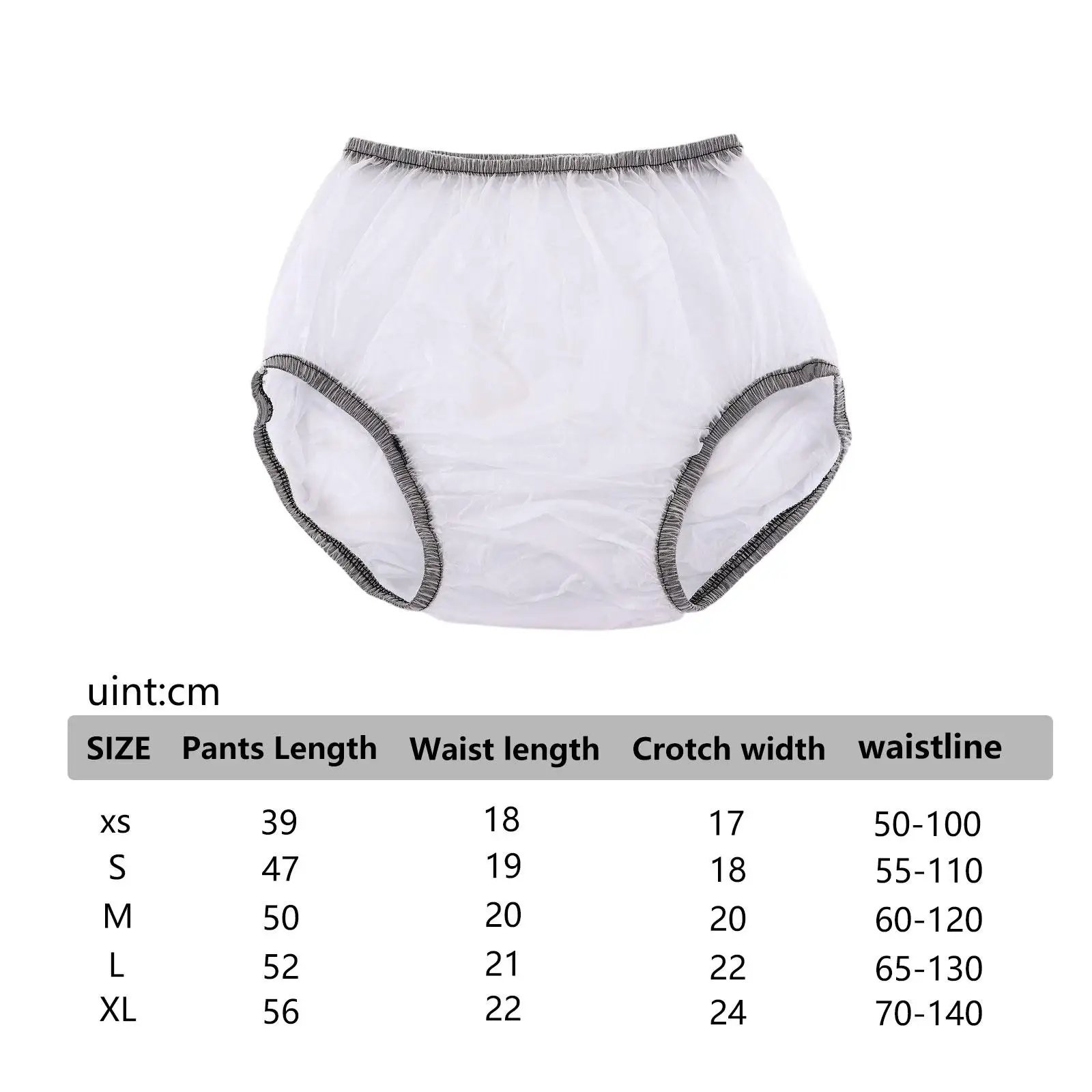 Incontinence Cover Elastic Reusable Adults Diaper Cover for Men Elderly Lady Adults Incontinence Waterproof Brief Soft Diaper