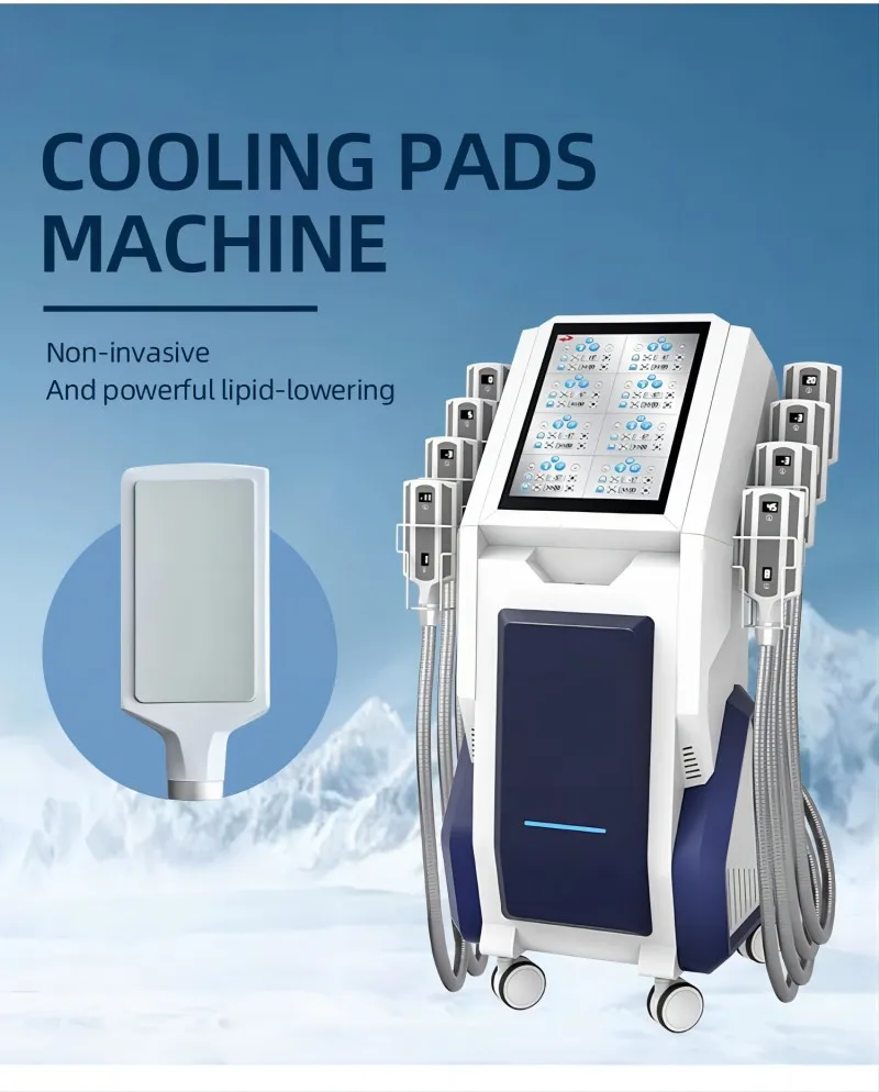 Cellulite Body Slimming Machine Fat Freeze labubu Contouring 8 Plates Freezing Machine Vertical Cryolipolysis Device Machine