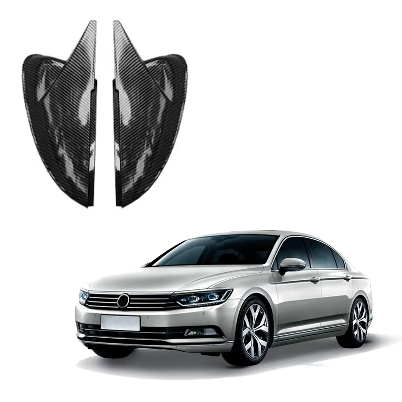 

For Volkswagen Lavida Car Mirror Cover Black Side ABS Rearview Side Wing New Carbon Mirror Scratch Wear resistant Accessories