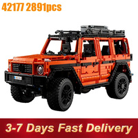 2891pieces Car Building Blocks Orange Sports Assembly Brick Model Toy For Adults Kids Birthday Gifts Compatible with Set 42177