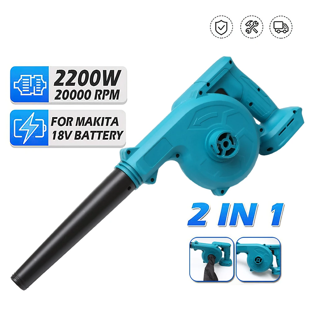 19000RPM Cordless Leaf Blower For Computer Dust Collector Dust Snow Blowing 2200W Hand Power Tools For Makita 18V Battery