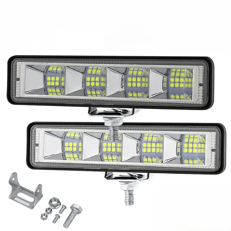 Retrofit LED Flat Work Light, Spot Beam Bar, carro SUV, condução OffRoad, Nevoeiro Lâmpadas, 6 ", 24