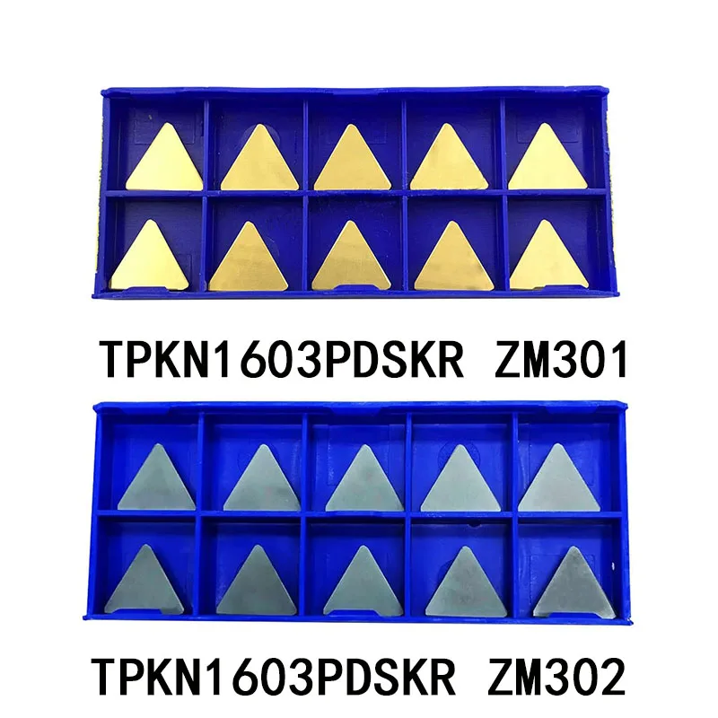 

TPKN1603PDSKR ZM301 / TPKN1603PDSKR ZM302 TPKN 1603 PDSKR Indexable CNC carbide milling insert Cutting Turning cutter lathe Tool