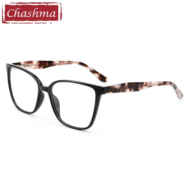 Chashma Women Glasses Frames Acetate Cat Eye Big Rim Eyeglasses Girls Optical Eyewear Spectales for Prescription Lenses Gafas