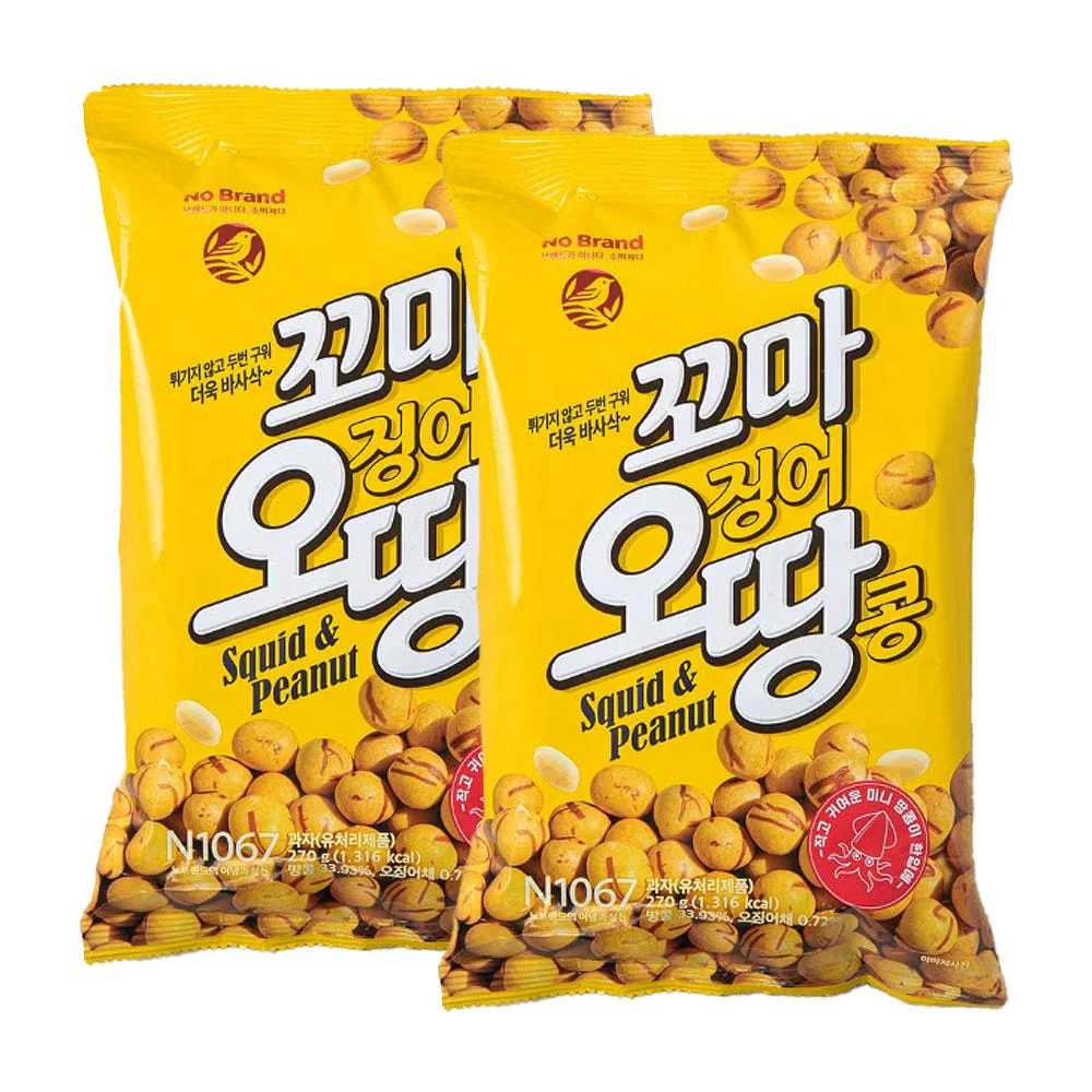 No-brand Little squid peanut 270g x 2 bags