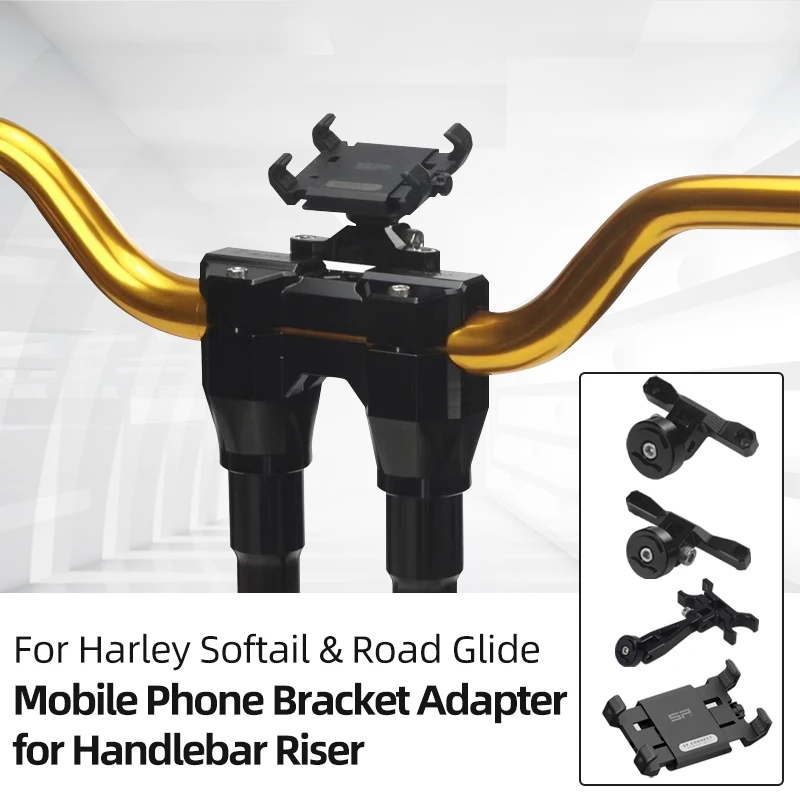 

Mobile Phone Bracket SP Phone Holder Stand Bracket Phone Bracket Adapter for Harley Davidson Softail Low Rider S/ST Road Glide