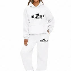 2024 Hoodie Two Women Tracksuit Casual Girls Tops Sports Suit Loose and Comfortable Daily Wear Piece Set Matching Sweatshirts